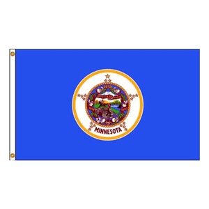 Picture of Annin Flagmakers 142748WE 12 in. X 18 in. Nyl-Glo Minnesota Flag