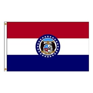 Picture of Annin Flagmakers 142948WE 12 in. X 18 in. Nyl-Glo Missouri Flag