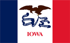 Picture of Annin Flagmakers 141780 5 ft. X 8 ft. Nyl-Glo Iowa Flag