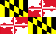 5 ft. X 8 ft. Nyl-Glo Maryland Flag