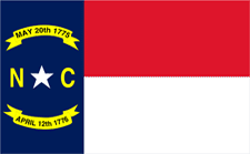 Picture of Annin Flagmakers 143980 5 ft. X 8 ft. Nyl-Glo North Carolina Flag