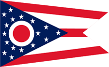 Picture of Annin Flagmakers 144280 5 ft. X 8 ft. Nyl-Glo Ohio Flag