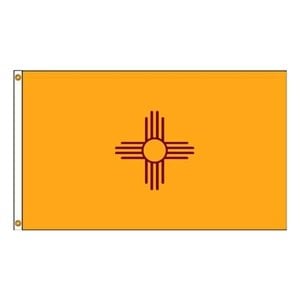 12 in. X 18 in. Nyl-Glo New Mexico Flag