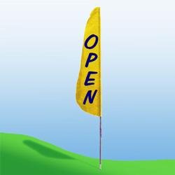 Nyl-Glo Open Feather Flag-2 ft. X 8 ft.
