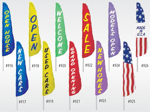 Nyl-Glo Made In U.S.A. Feather Flag-2 ft. X 8 ft.