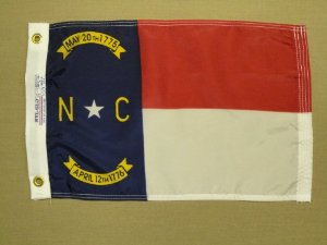 Picture of Annin Flagmakers 143948WE 12 in. X 18 in. Nyl-Glo North Carolina Flag