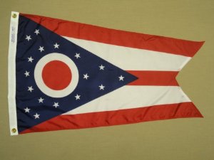 Picture of Annin Flagmakers 144306WE 12 in. X 18 in. Nyl-Glo Ohio Flag