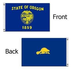Picture of Annin Flagmakers 144448WE 12 in. X 18 in. Nyl-Glo Oregon Flag