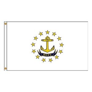 Picture of Annin Flagmakers 144748WE 12 in. X 18 in. Nyl-Glo Rhode Island Flag