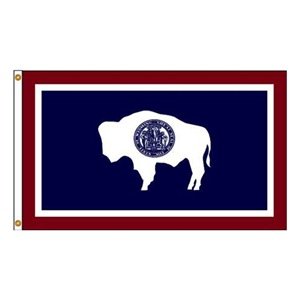 12 in. X 18 in. Nyl-Glo Wyoming Flag