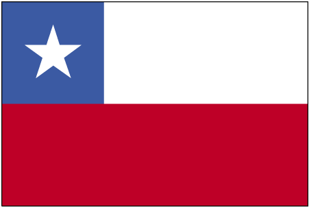 5 ft. X 8 ft. Nyl-Glo Chile Flag