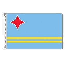 12 in. X 18 in. Nyl-Glo Aruba Flag