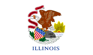 Picture of Annin Flagmakers 141480 5 ft. X 8 ft. Nyl-Glo Illinois Flag