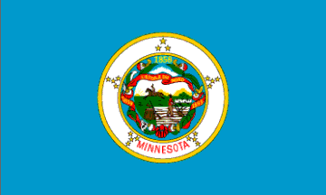 Picture of Annin Flagmakers 142780 5 ft. X 8 ft. Nyl-Glo Minnesota Flag