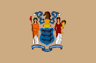 Picture of Annin Flagmakers 143680 5 ft. X 8 ft. Nyl-Glo New Jersey Flag