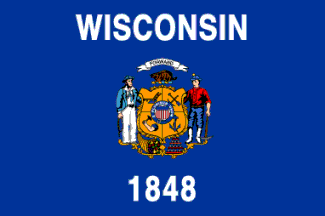 5 ft. X 8 ft. Nyl-Glo Wisconsin Flag
