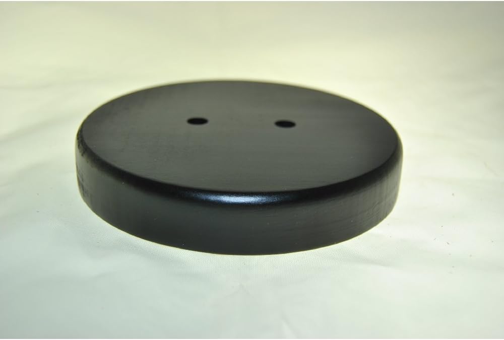 2 Hole Ebonized Wood Base for 12 in. X 18 in. Flags with .38 inch Diameter