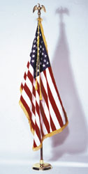 Picture of Annin Flagmakers 21700 4-.33 ft. X 5-.5 ft. Colonial Nyl-Glo U.S. Flag with Fringe