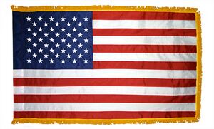 Picture of Annin Flagmakers 215 4 ft. X 6 ft. Presentation Signature U.S. Flag with Fringe