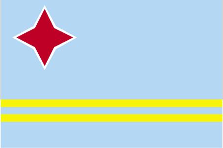5 ft. X 8 ft. Nyl-Glo Aruba Flag