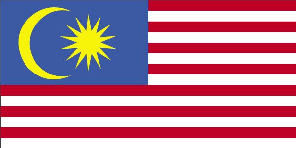 5 ft. X 8 ft. Nyl-Glo Malaysia Flag