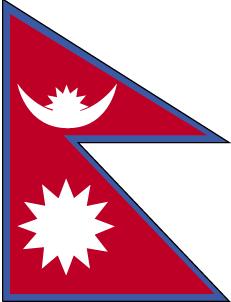 5 ft. X 8 ft. Nyl-Glo Nepal Flag