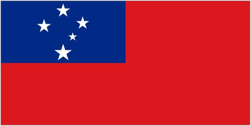 5 ft. X 8 ft. Nyl-Glo Western Samoa Flag