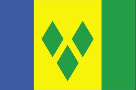 5 ft. X 8 ft. Nyl-Glo St Vincent Grenadines Flag