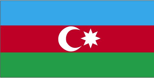 5 ft. X 8 ft. Nyl-Glo Azerbaijan Flag