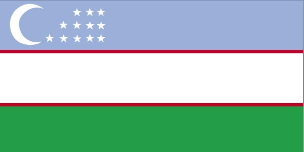 5 ft. X 8 ft. Nyl-Glo Uzbekistan Flag