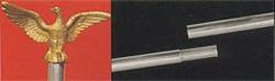 Two Piece 8 ft. X 1 in. Aluminum Flagpole with Eagle and Cord