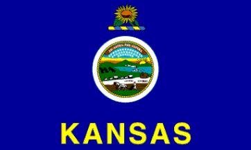 Picture of Annin Flagmakers 141881 6 ft. X 10 ft. Nyl-Glo Kansas Flag
