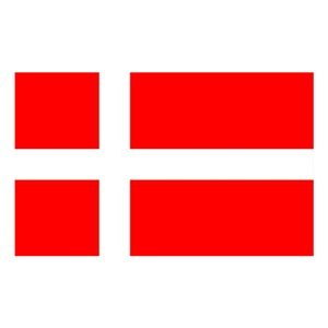 12 in. X 18 in. Nyl-Glo Denmark Flag