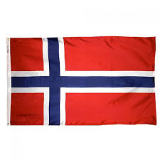 12 in. X 18 in. Nyl-Glo Norway Flag