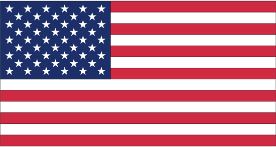 20 in. X 30 in. Nyl-Glo U.S. Flag- Anco Dyed - 2470