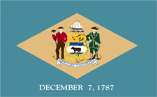 Picture of Annin Flagmakers 140850 2 ft. X 3 ft. Nyl-Glo Delaware Flag