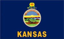 Picture of Annin Flagmakers 141850 2 ft. X 3 ft. Nyl-Glo Kansas Flag