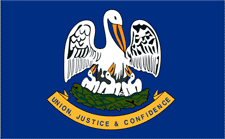 Picture of Annin Flagmakers 142150 2 ft. X 3 ft. Nyl-Glo Louisiana Flag