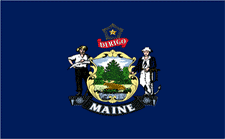 Picture of Annin Flagmakers 142250 2 ft. X 3 ft. Nyl-Glo Maine Flag