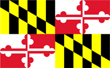 Picture of Annin Flagmakers 142350 2 ft. X 3 ft. Nyl-Glo Maryland Flag