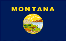 Picture of Annin Flagmakers 143150 2 ft. X 3 ft. Nyl-Glo Montana Flag