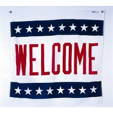 Welcome/Eagle Advertising Center - Cotton Sheeting - 3 ft. X 3 ft.