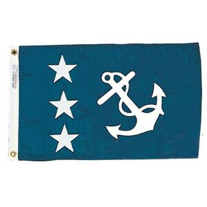 251750WE Nyl-Glo Past Commodore Flag-12 in. X 18 in.