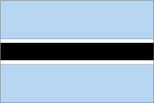 3 ft. x 5 ft. Nyl-Glo Botswana Flag