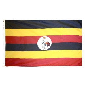 3 ft. x 5 ft. Nyl-Glo Uganda Flag