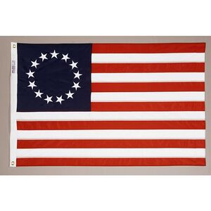 Picture of Annin Flagmakers 318300 2 ft. X 3 ft. Nyl-Glo Betsy Ross Flag Embroidered