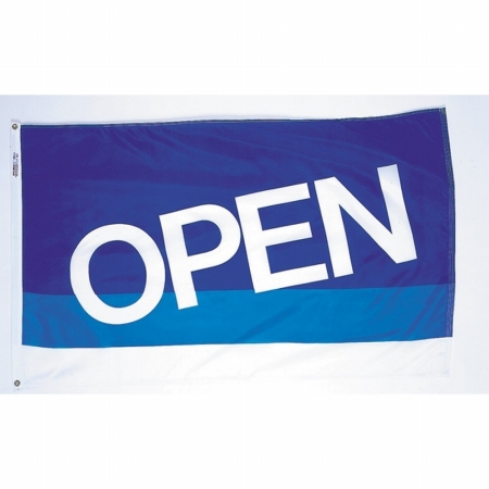 Picture of Annin Flagmakers 501060 Blue and White Open Flag-Nyl-Glo-3 ft. X 5 ft.