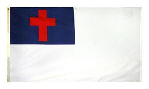 Picture of Annin Flagmakers 425 3 ft. x 5 ft. Nyl-Glo Christian Flag Dyed Design