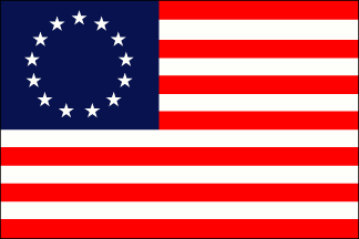 2 ft. X 3 ft. Cotton Bunting Betsy Ross Embroidered
