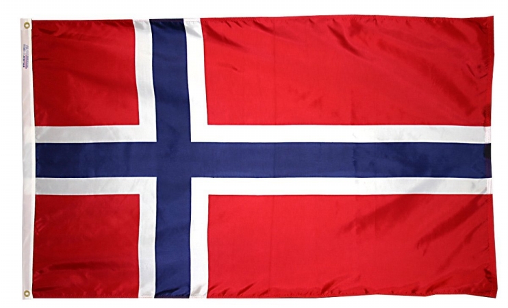 3 ft. x 5 ft. Nyl-Glo Norway Flag